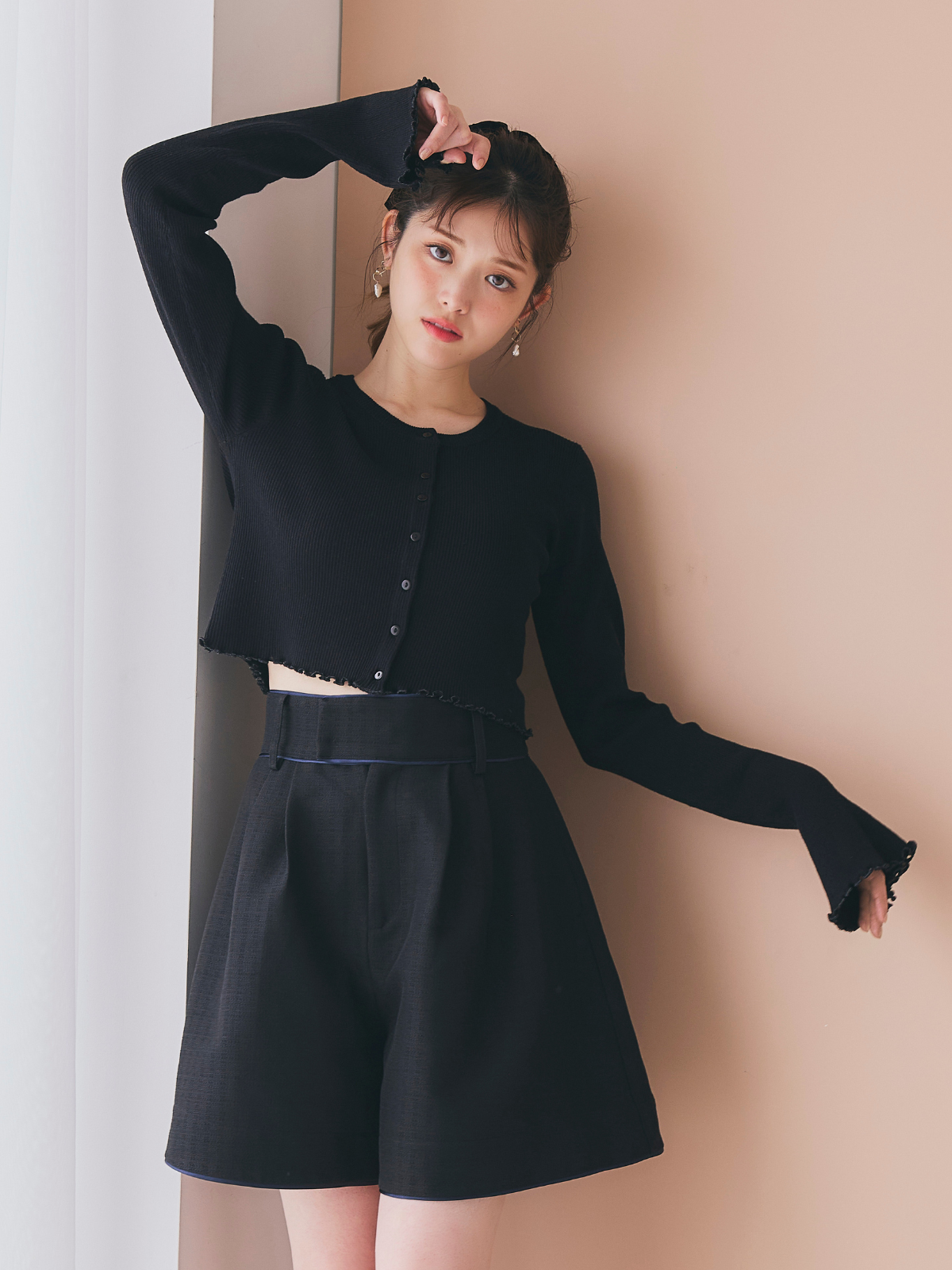 【GirlsAward着用】Satin Trimming Short Pants