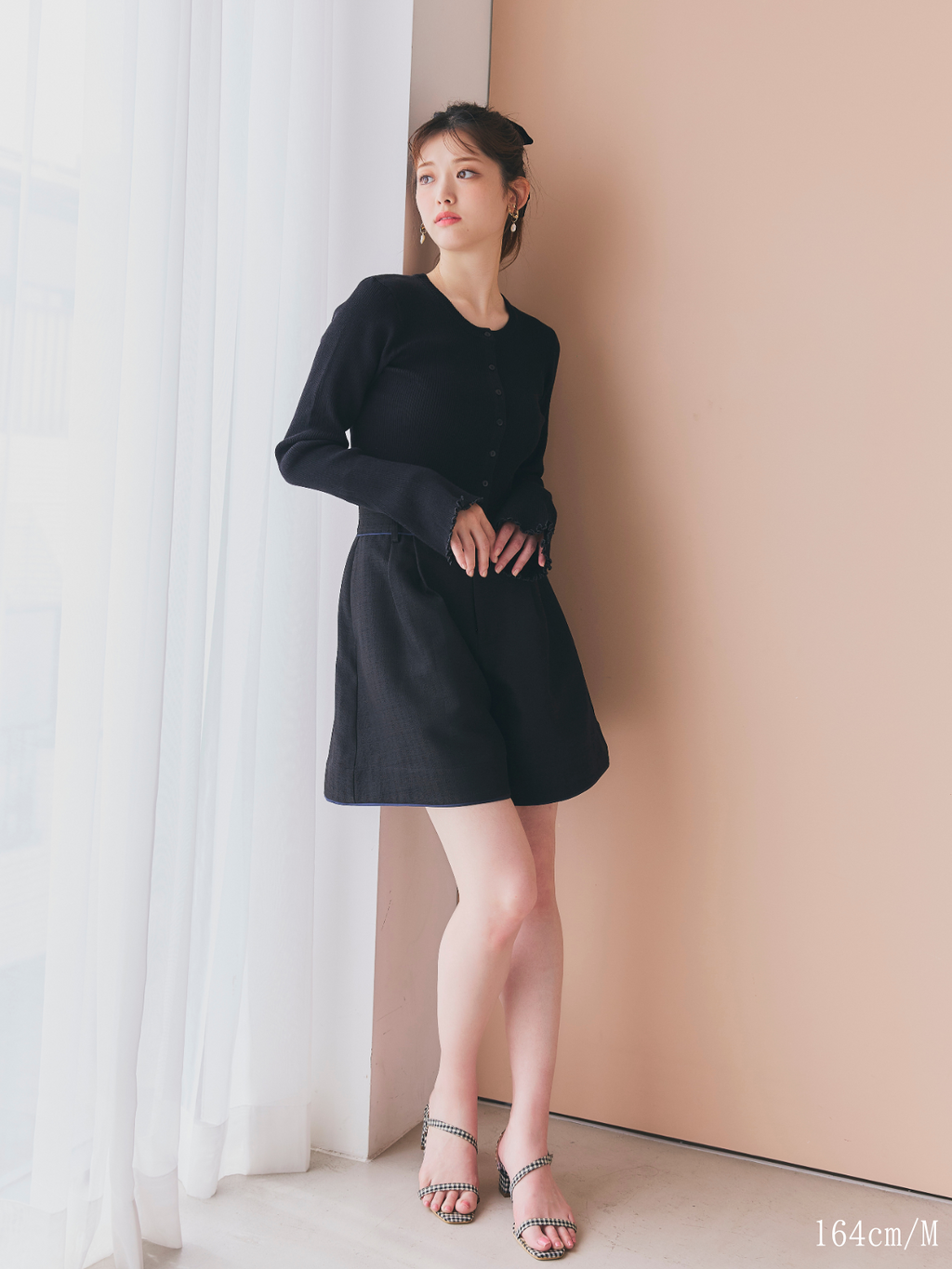 【GirlsAward着用】Satin Trimming Short Pants