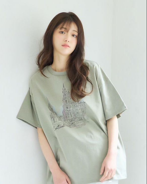 【ユニセックス】PRAGUE Illustration T