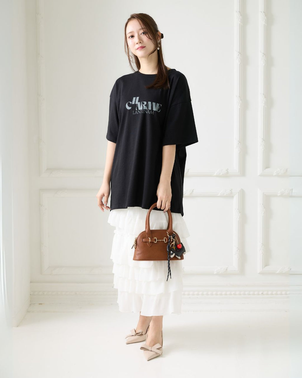 【Unisex】 CHARME Print Tshirt