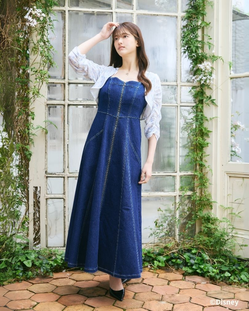 Snow White and Seven Dwarfs / Denim Bustier Dress