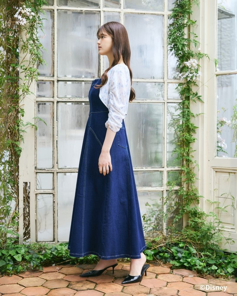 Snow White and Seven Dwarfs / Denim Bustier Dress