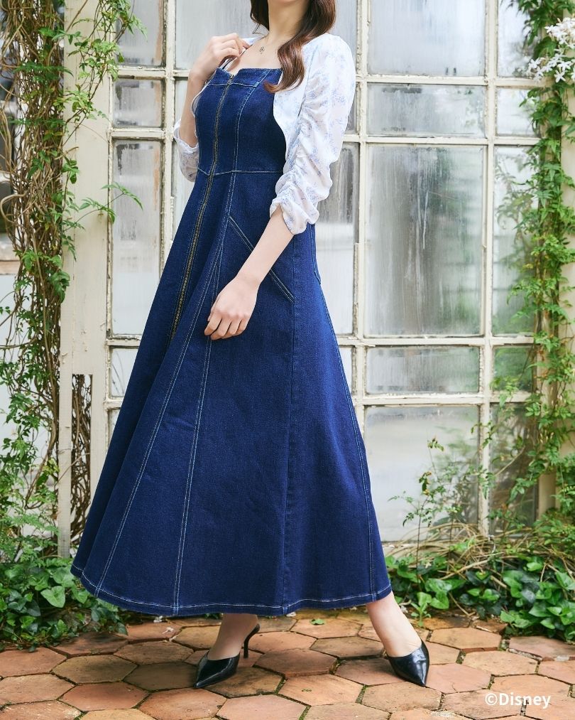Snow White and Seven Dwarfs / Denim Bustier Dress