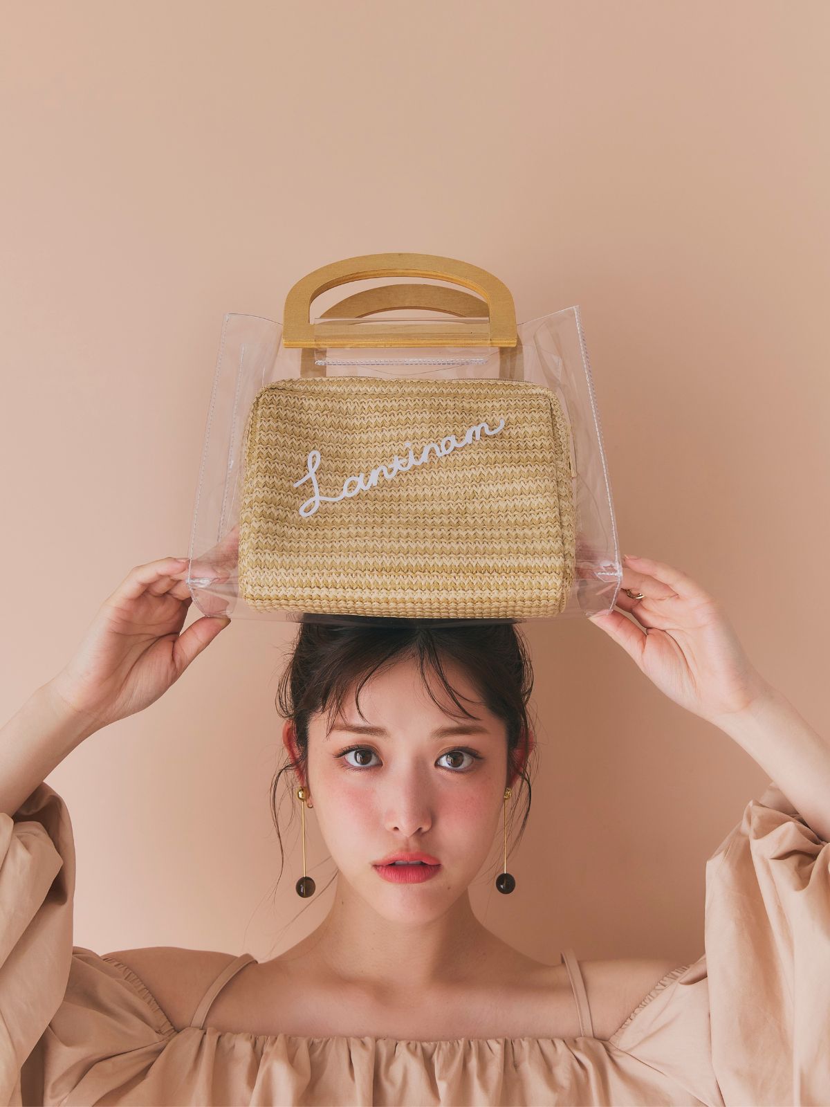 【GirlsAward着用】Lantinam PVC Jute Bag