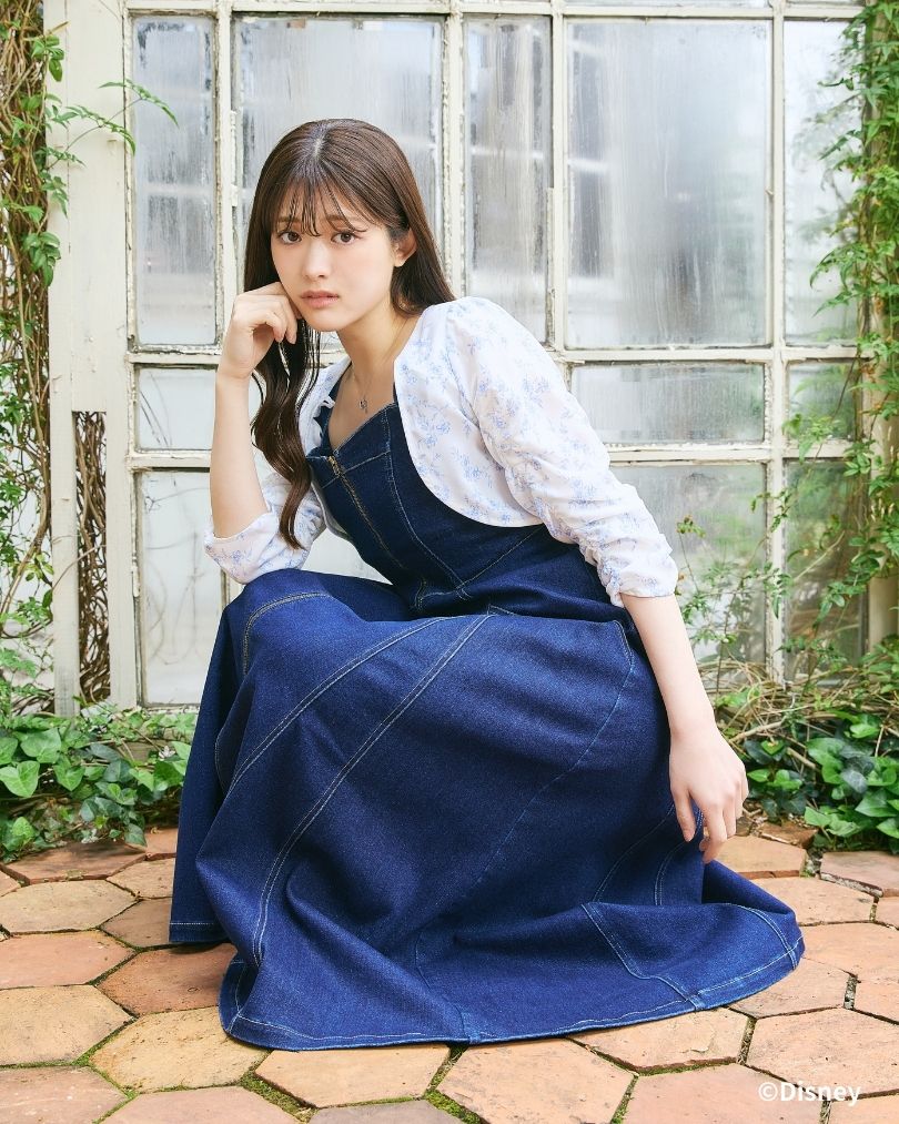 Snow White and Seven Dwarfs / Denim Bustier Dress