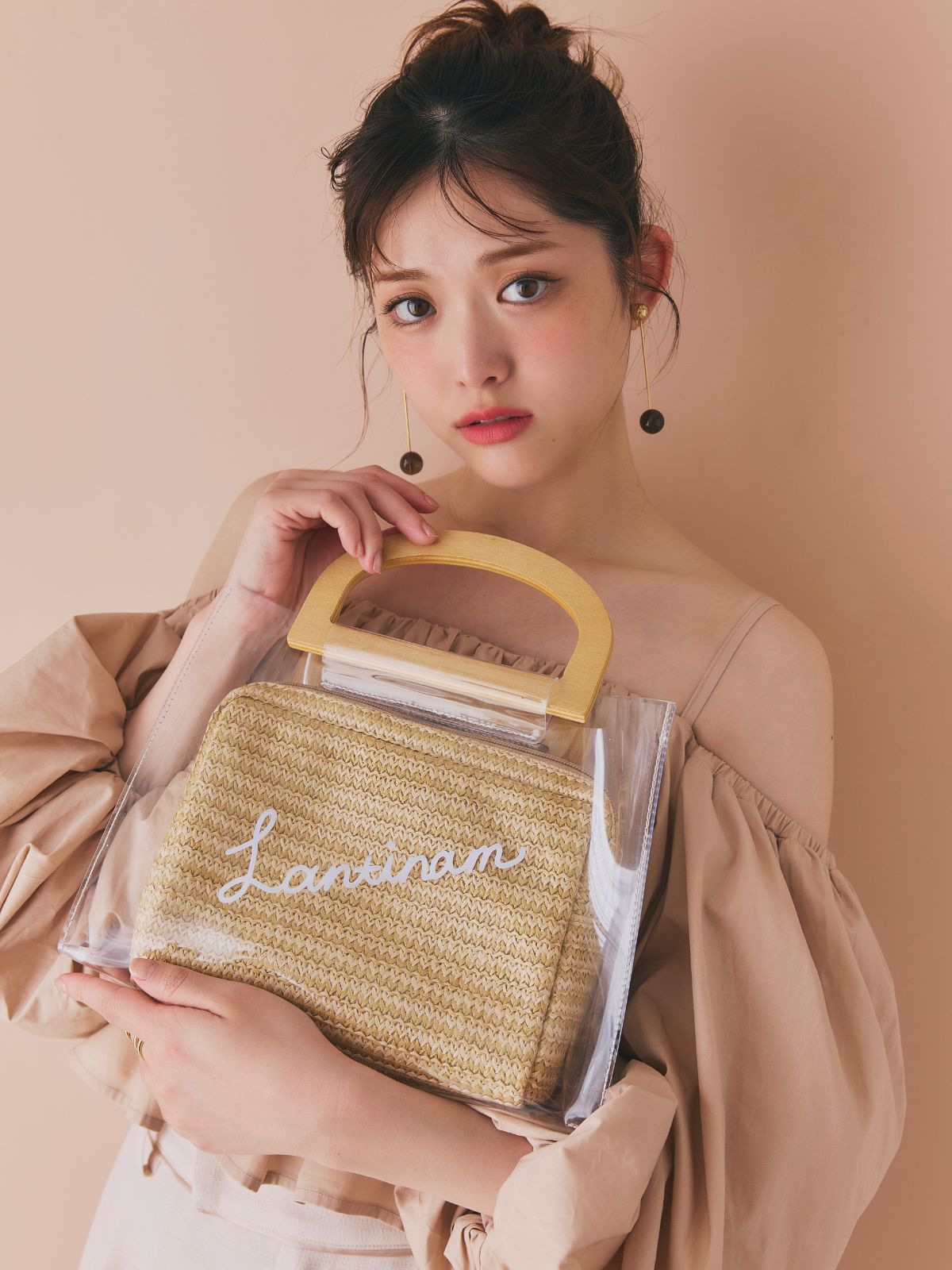 【GirlsAward着用】Lantinam PVC Jute Bag