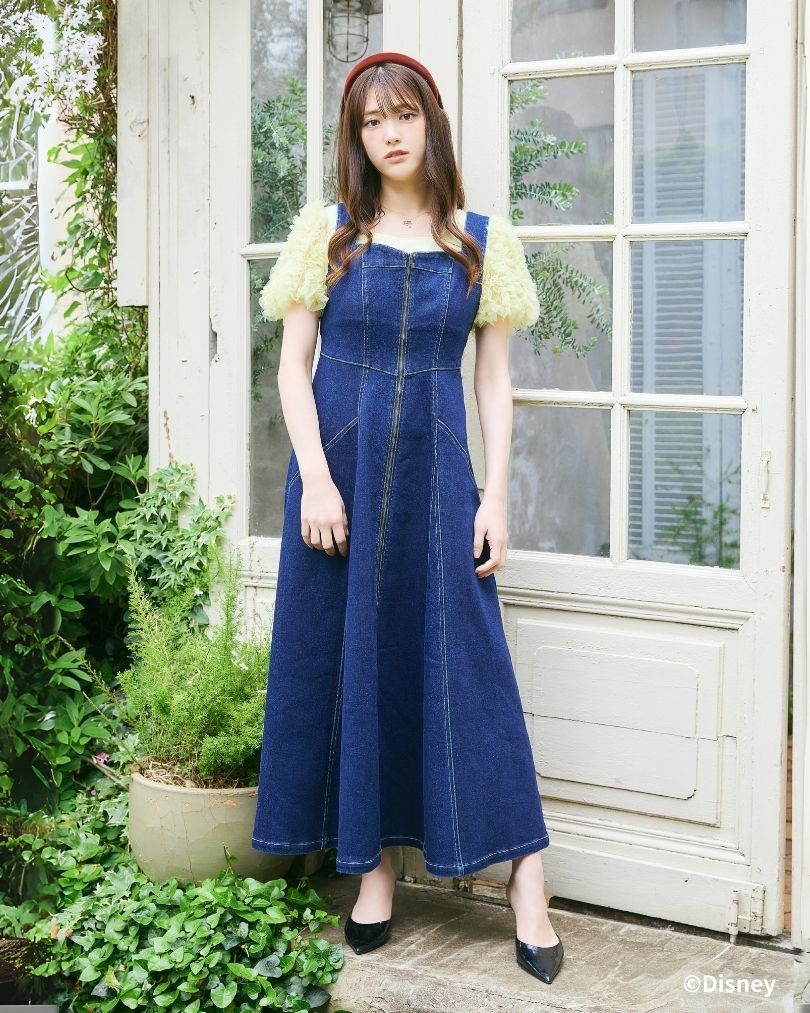 Snow White and Seven Dwarfs / Denim Bustier Dress