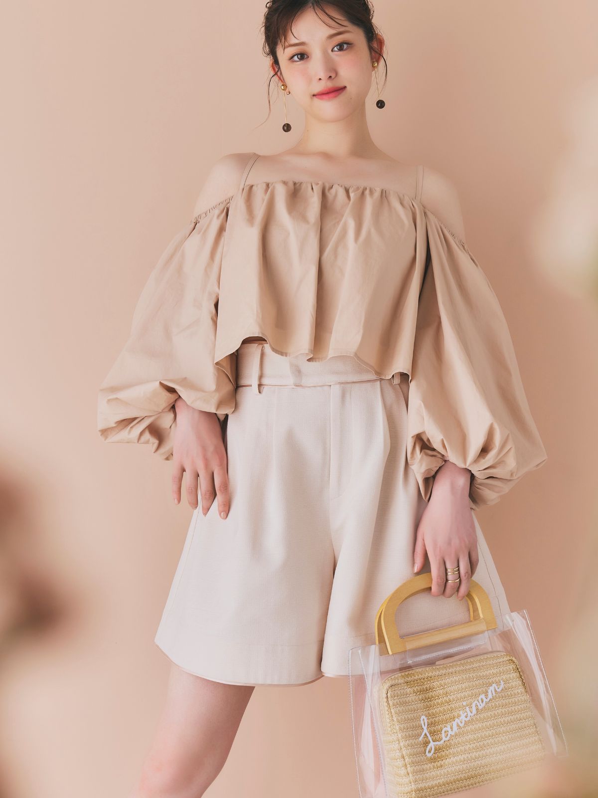 【GirlsAward着用】Lantinam PVC Jute Bag