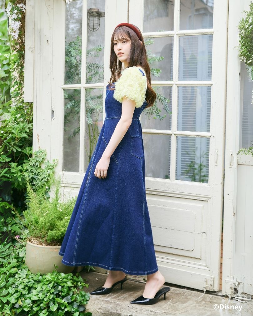 Snow White and Seven Dwarfs / Denim Bustier Dress