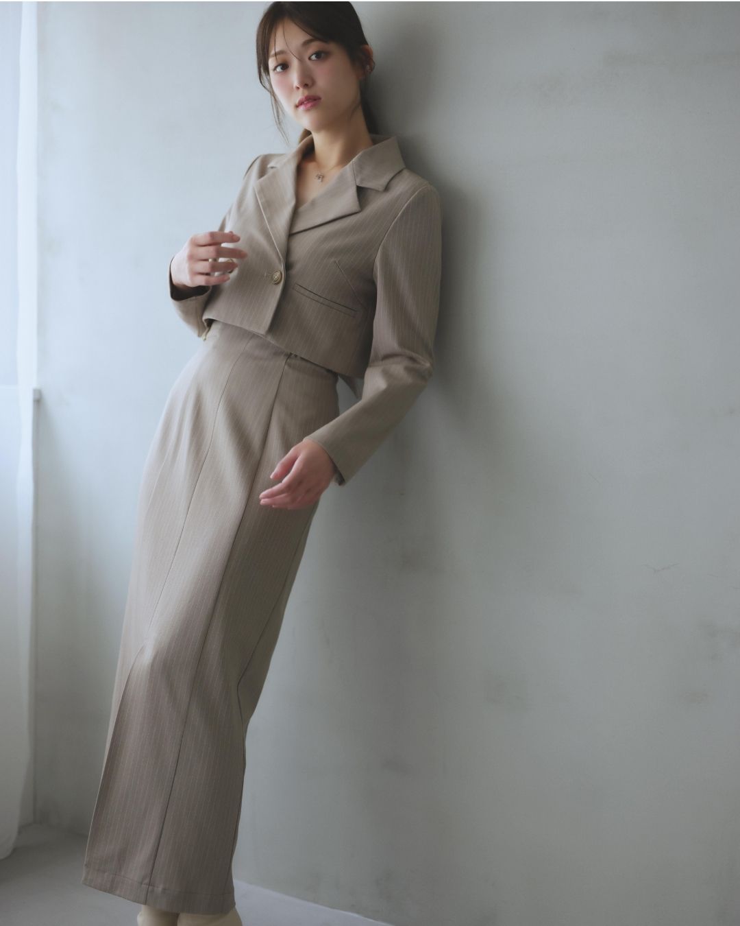 Pinstripe Short Jacket