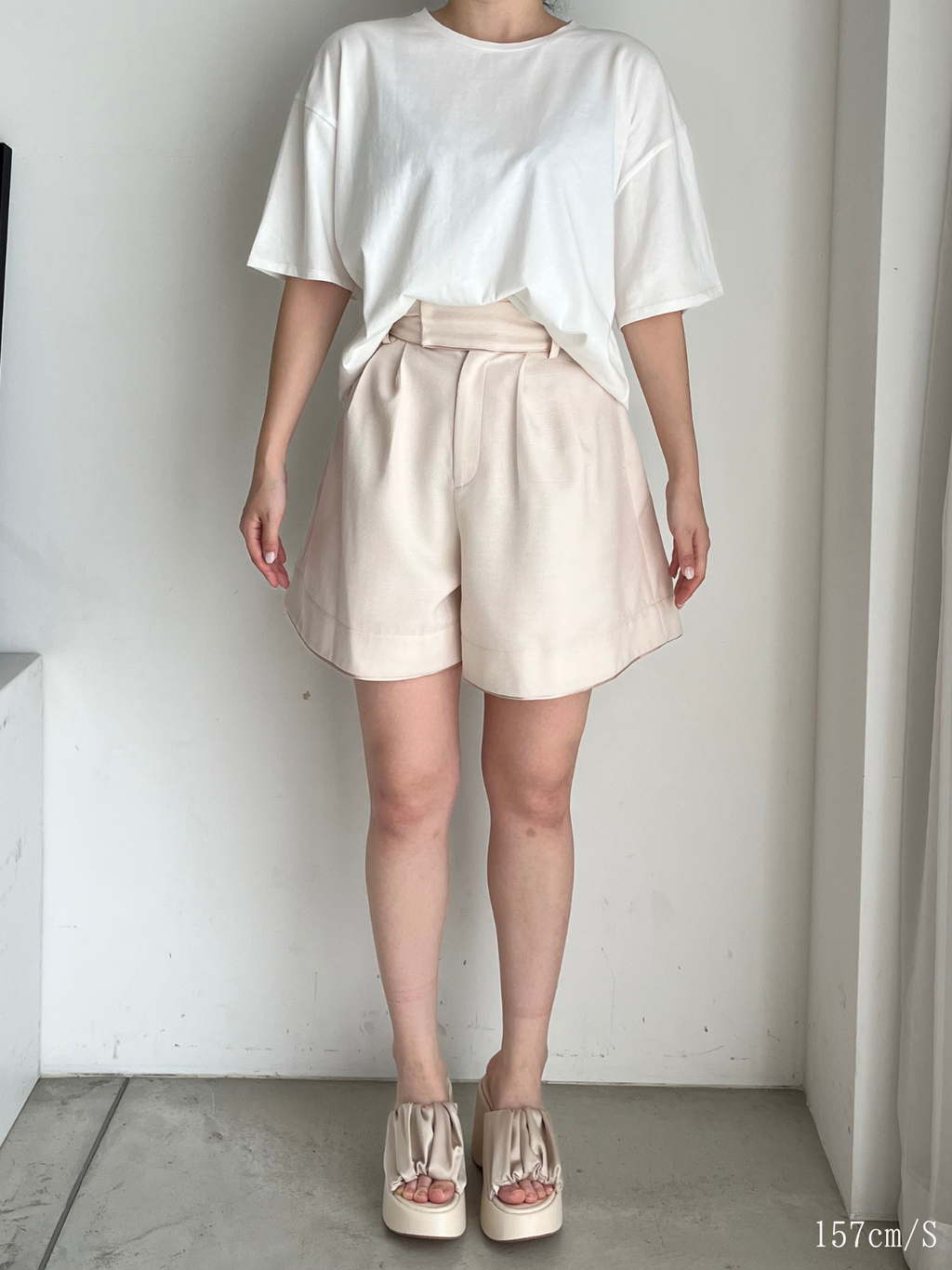 【GirlsAward着用】Satin Trimming Short Pants
