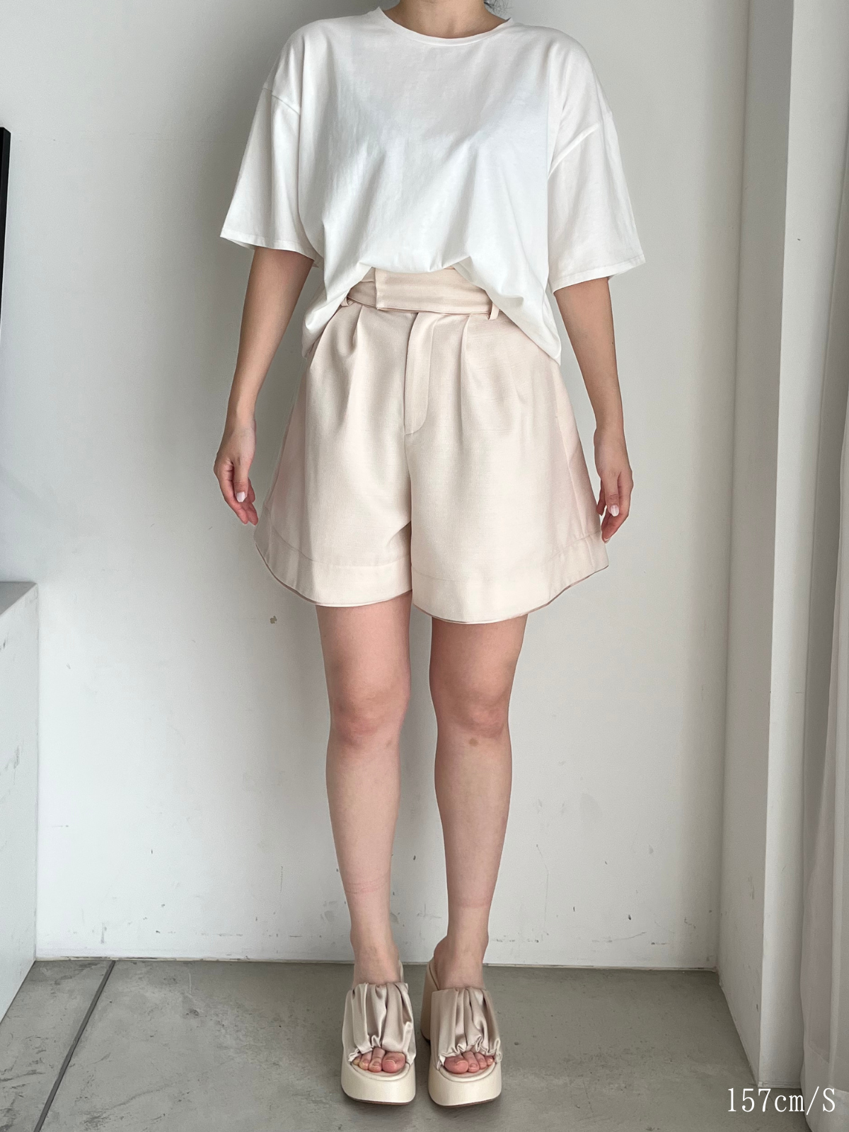 【GirlsAward着用】Satin Trimming Short Pants