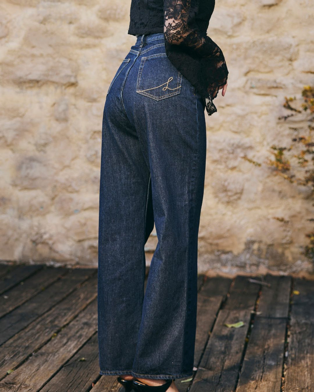 High Rise Straight Jeans