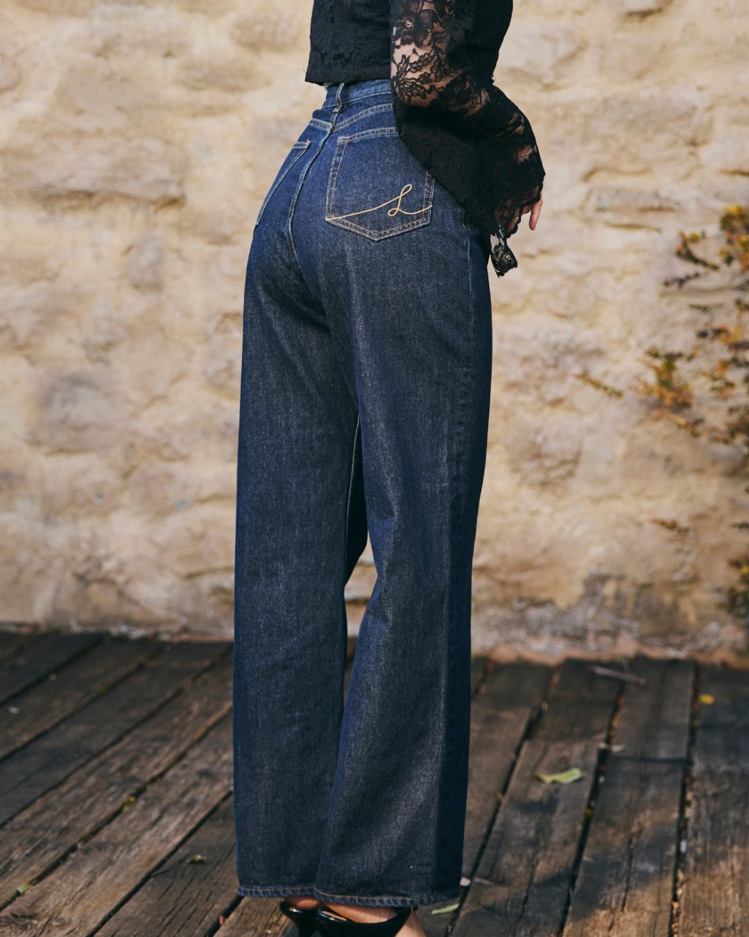 High Rise Straight Jeans