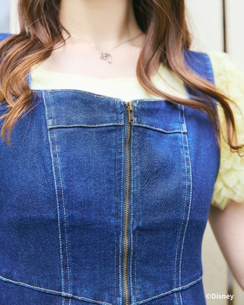 Snow White and Seven Dwarfs / Denim Bustier Dress