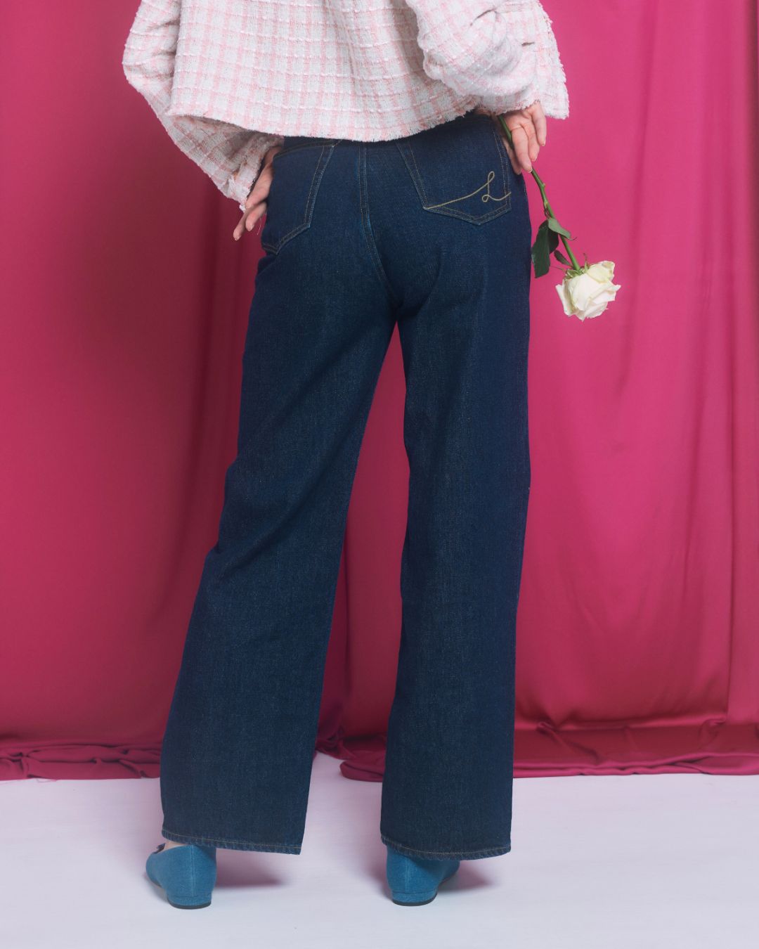 High Rise Straight Jeans