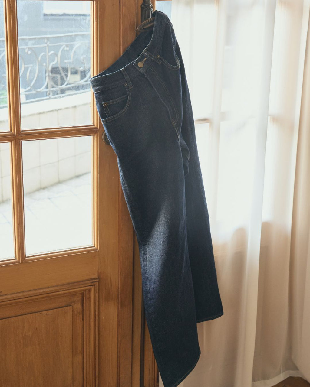 High Rise Straight Jeans