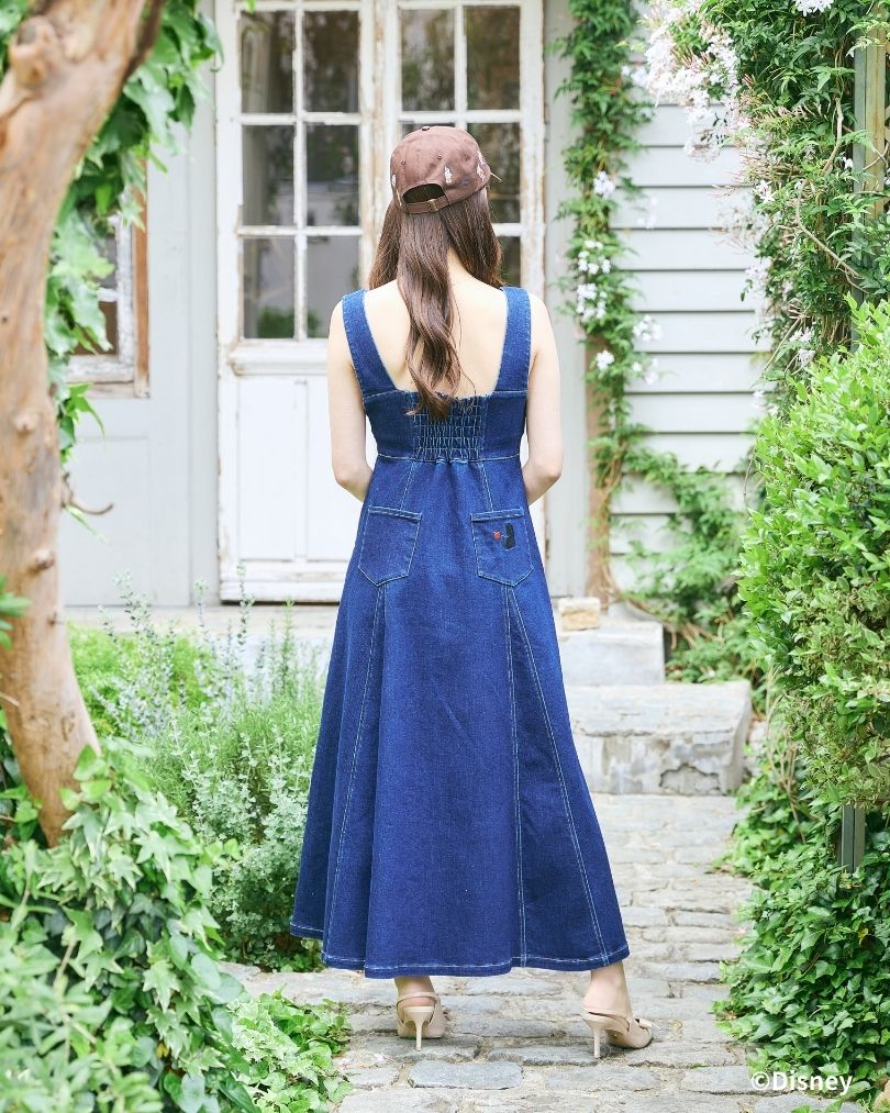 Snow White and Seven Dwarfs / Denim Bustier Dress