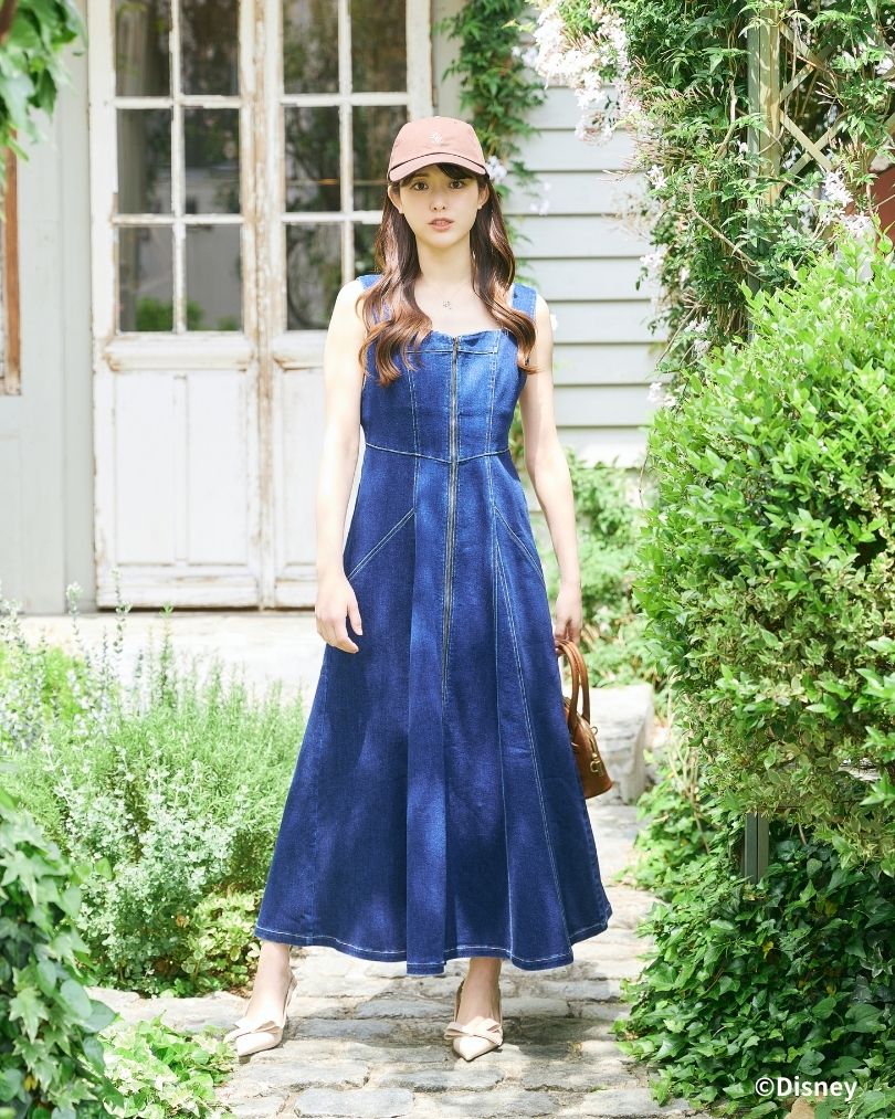 Snow White and Seven Dwarfs / Denim Bustier Dress