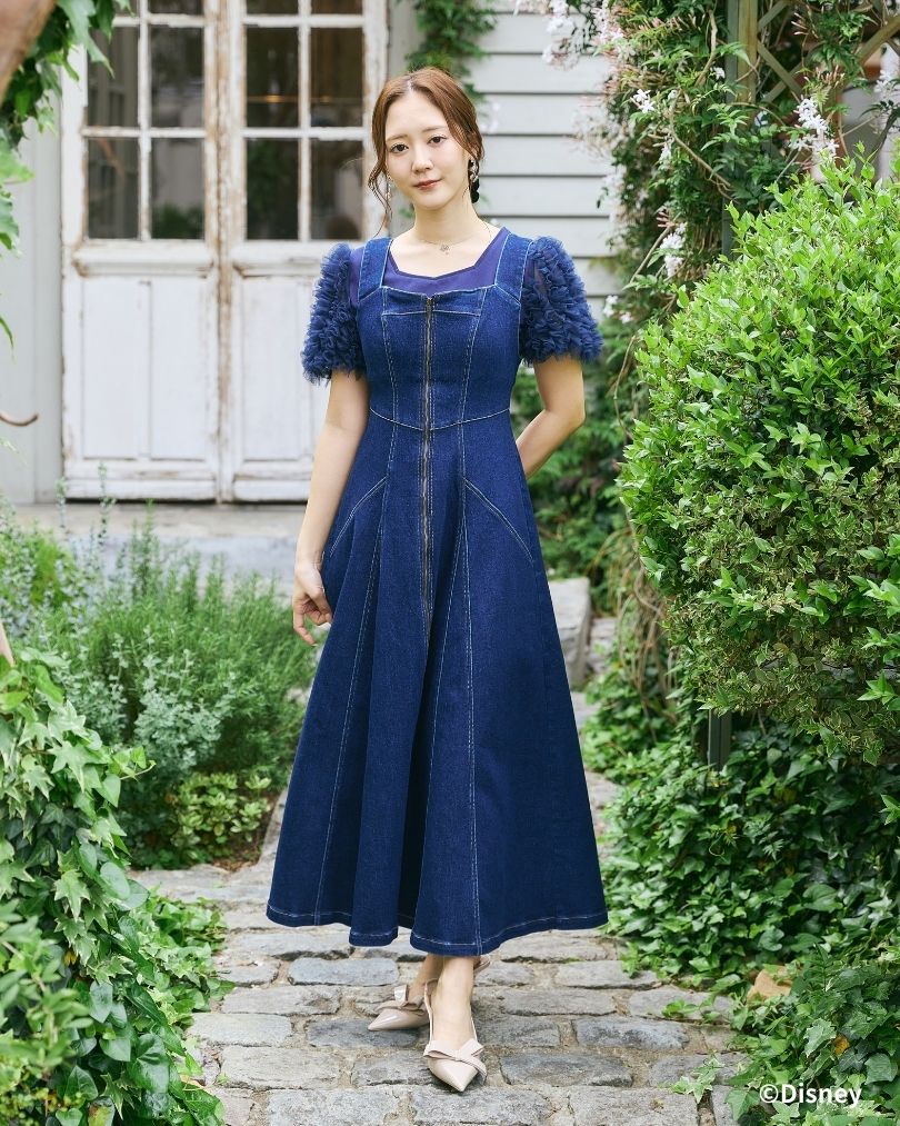 Snow White and Seven Dwarfs / Denim Bustier Dress