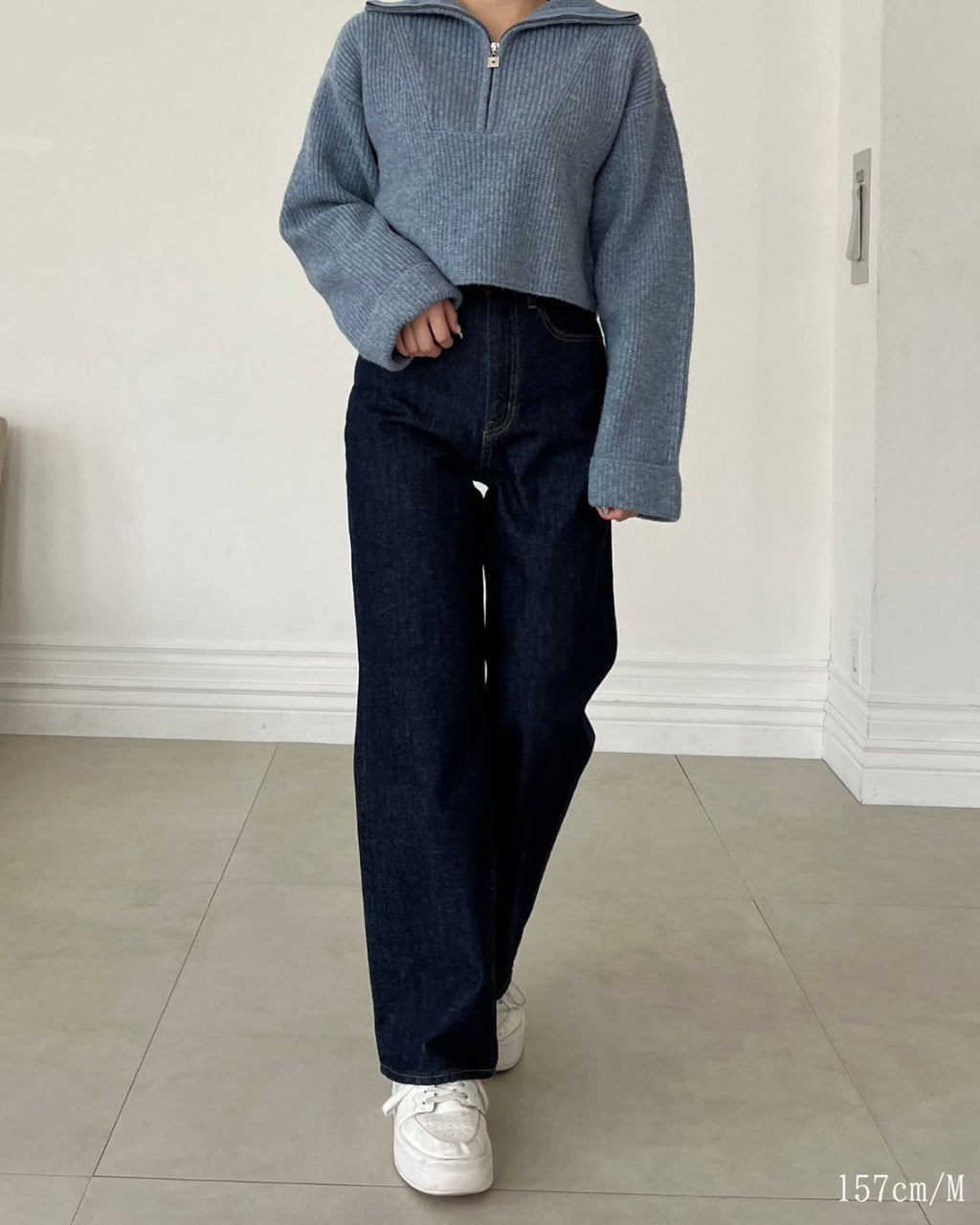 High Rise Straight Jeans