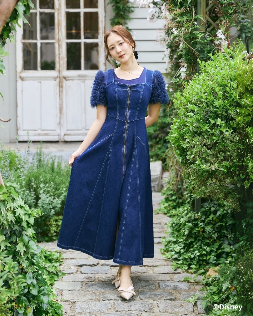 Snow White and Seven Dwarfs / Denim Bustier Dress