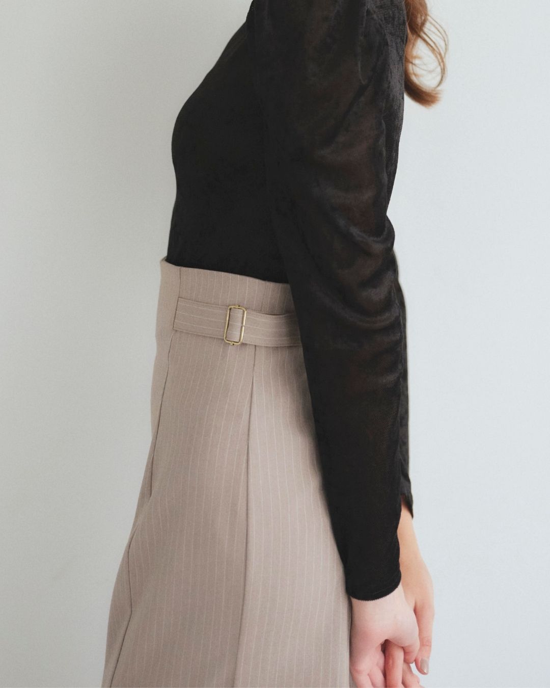 Pinstripe Narrow Skirt