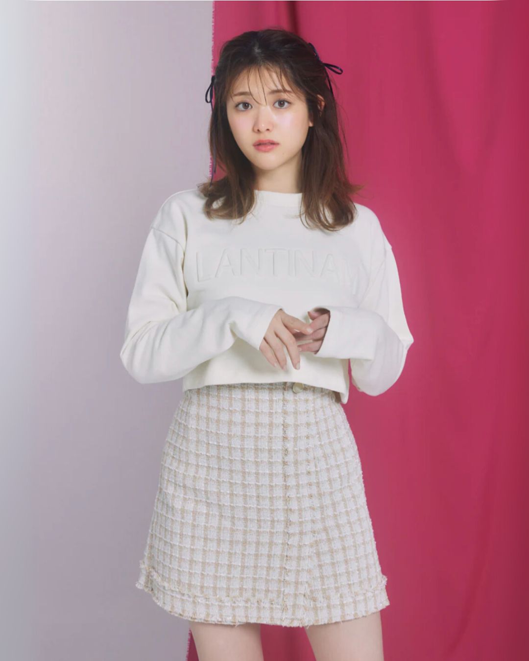 Check Tweed Skirt(short pants)