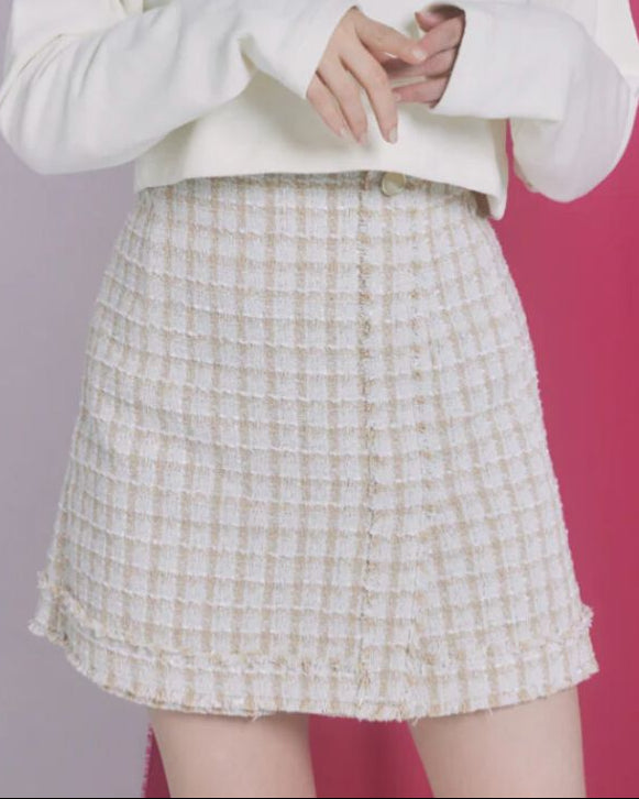 Check Tweed Skirt(short pants)
