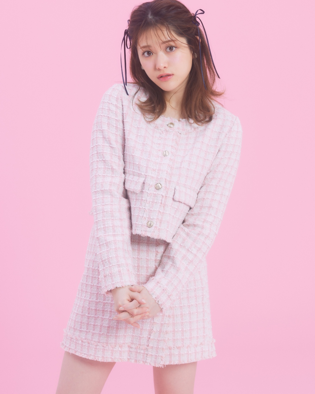 Check Tweed Skirt(short pants)