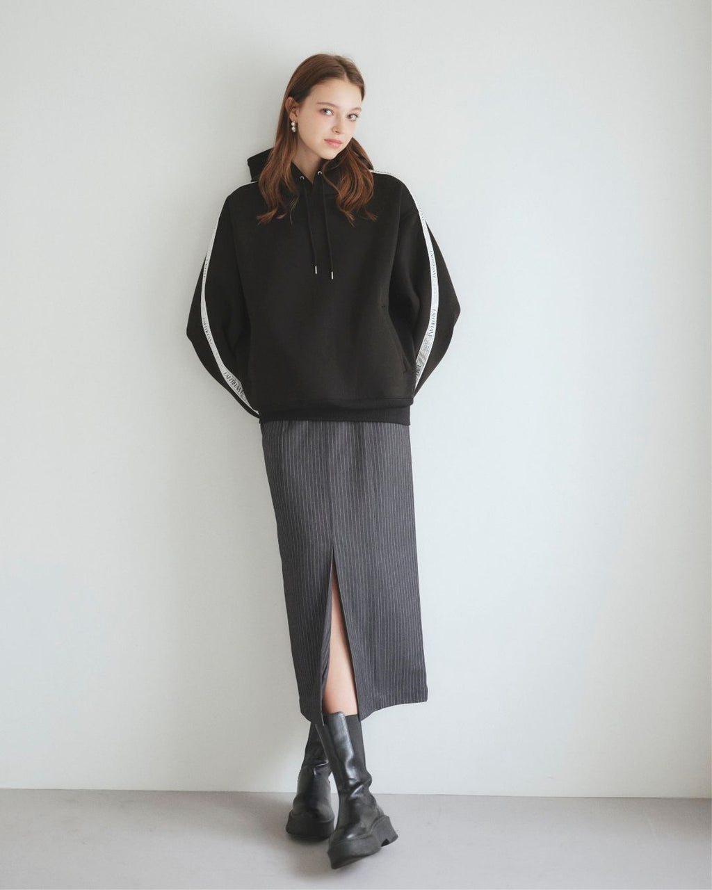 Pinstripe Narrow Skirt