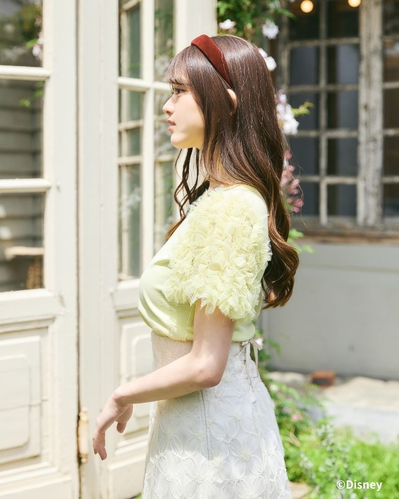 Snow White and Seven Dwarfs / Tule Frill Sleeve Tops