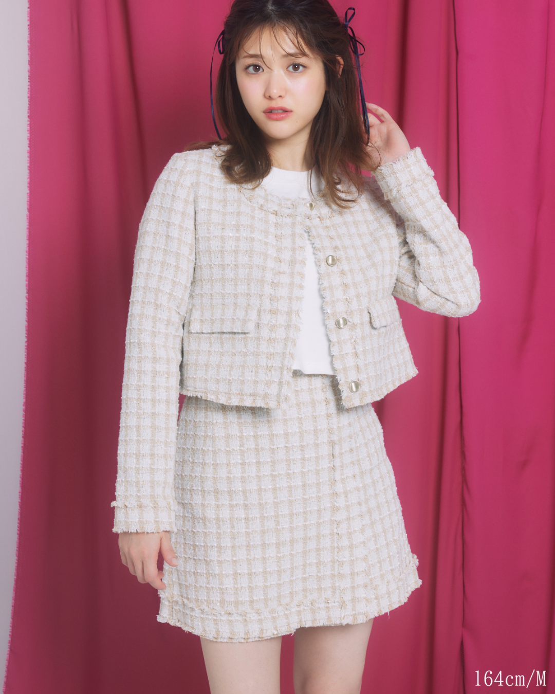 Check Tweed Skirt(short pants)