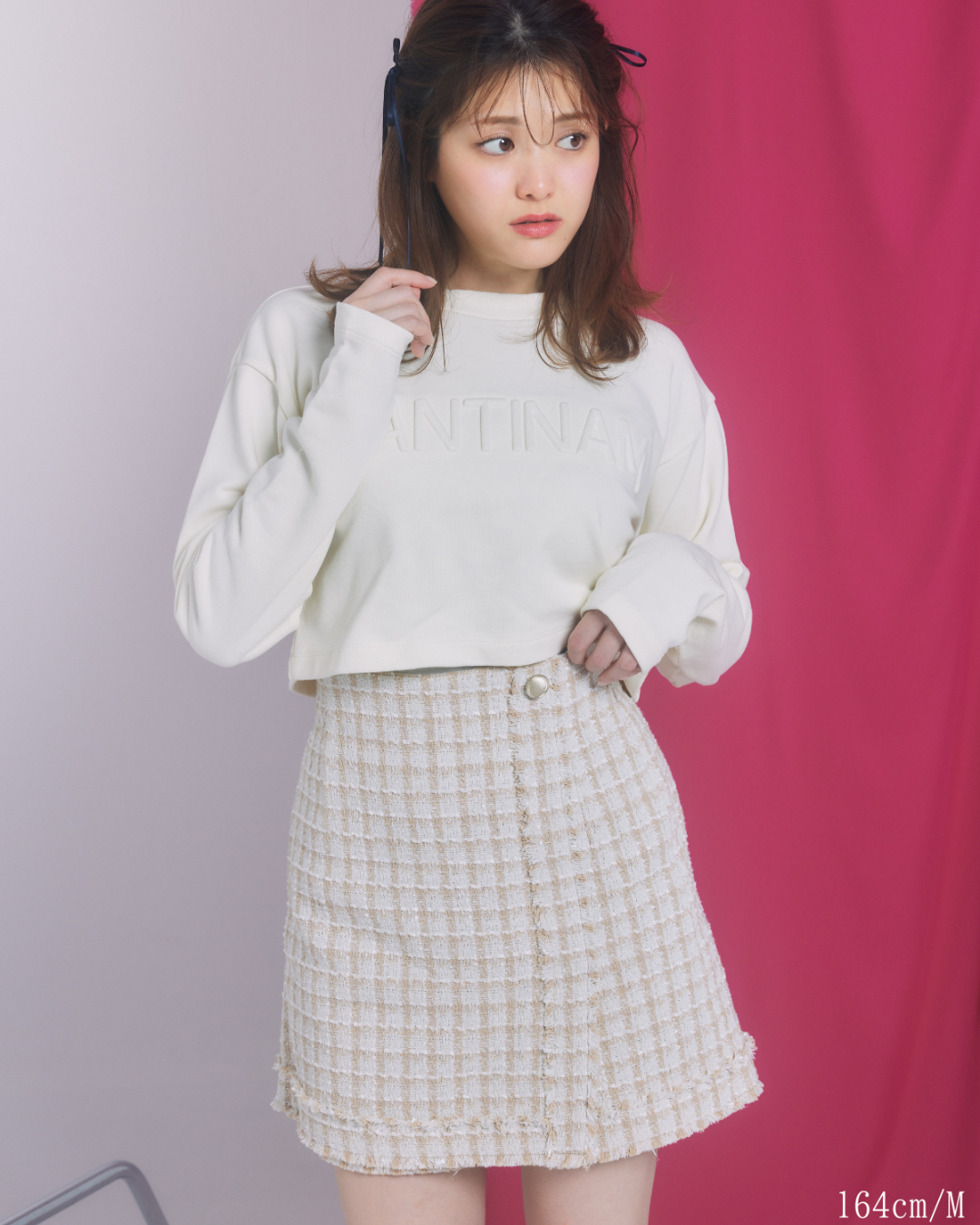 Check Tweed Skirt(short pants)
