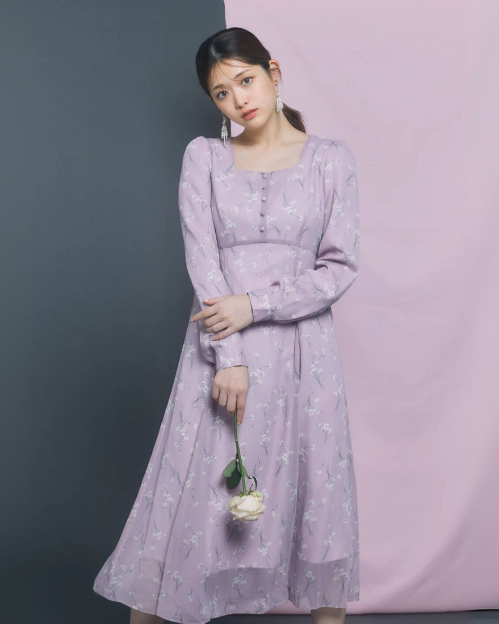 Daisy Sheer Chiffon Dress