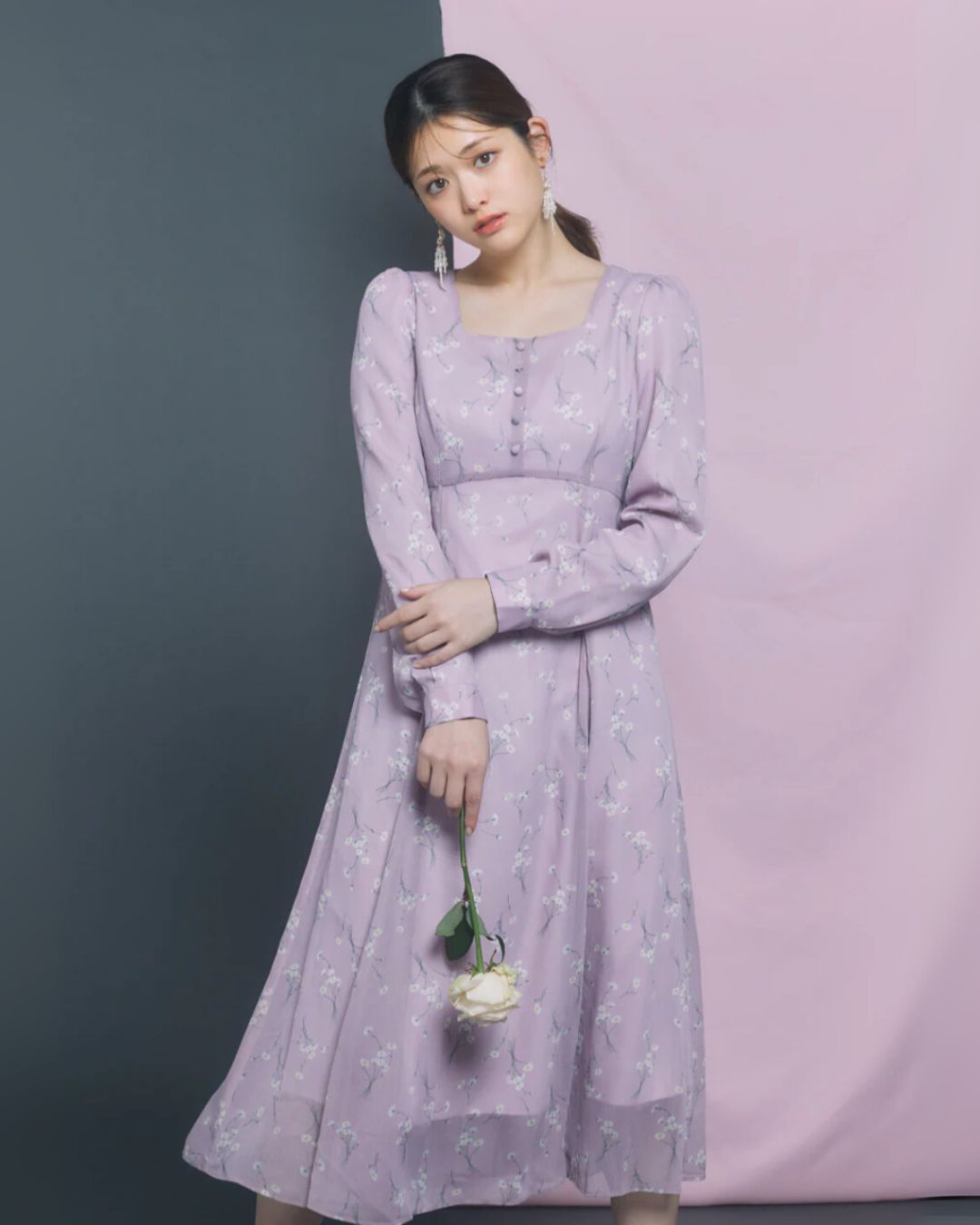 Daisy Sheer Chiffon Dress