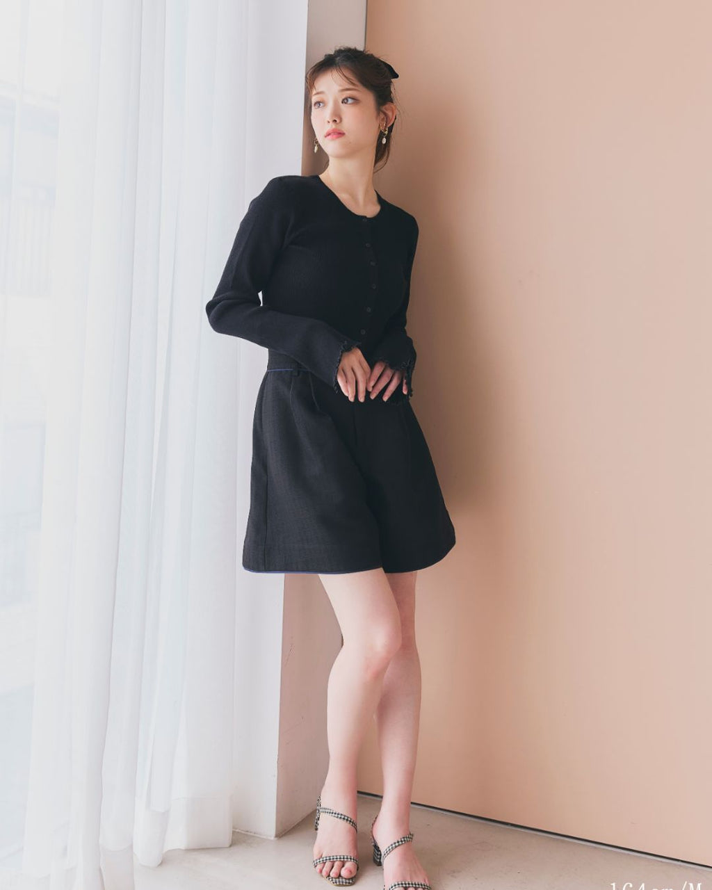 Satin Trimming Short Pants