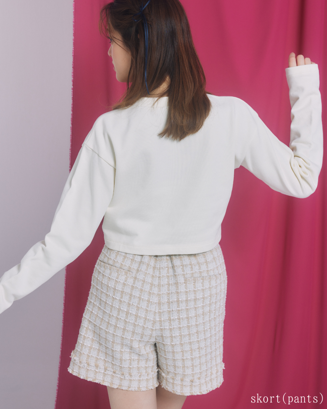 Check Tweed Skirt(short pants)