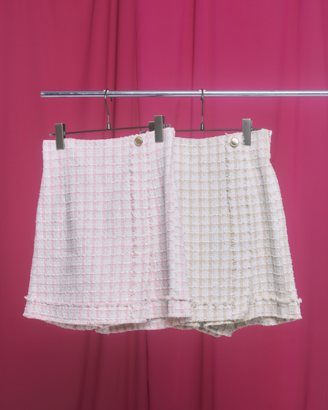 Check Tweed Skirt(short pants)