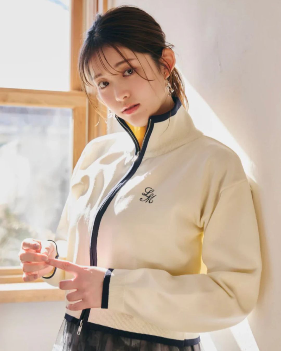 【Unisex】Bicolor Knit Cardigan