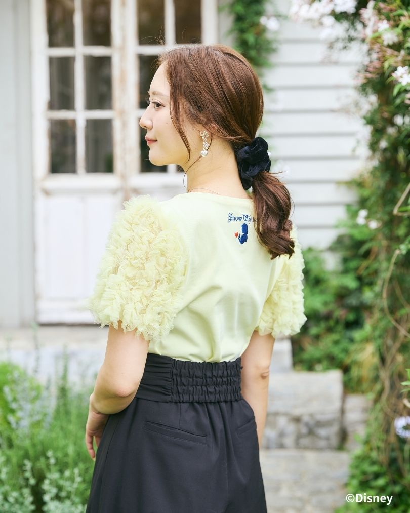 Snow White and Seven Dwarfs / Tule Frill Sleeve Tops