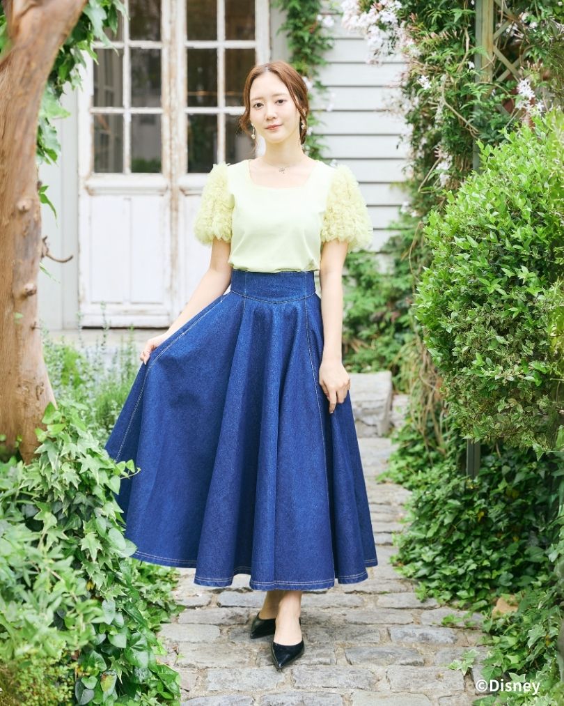 Snow White and Seven Dwarfs / Tule Frill Sleeve Tops