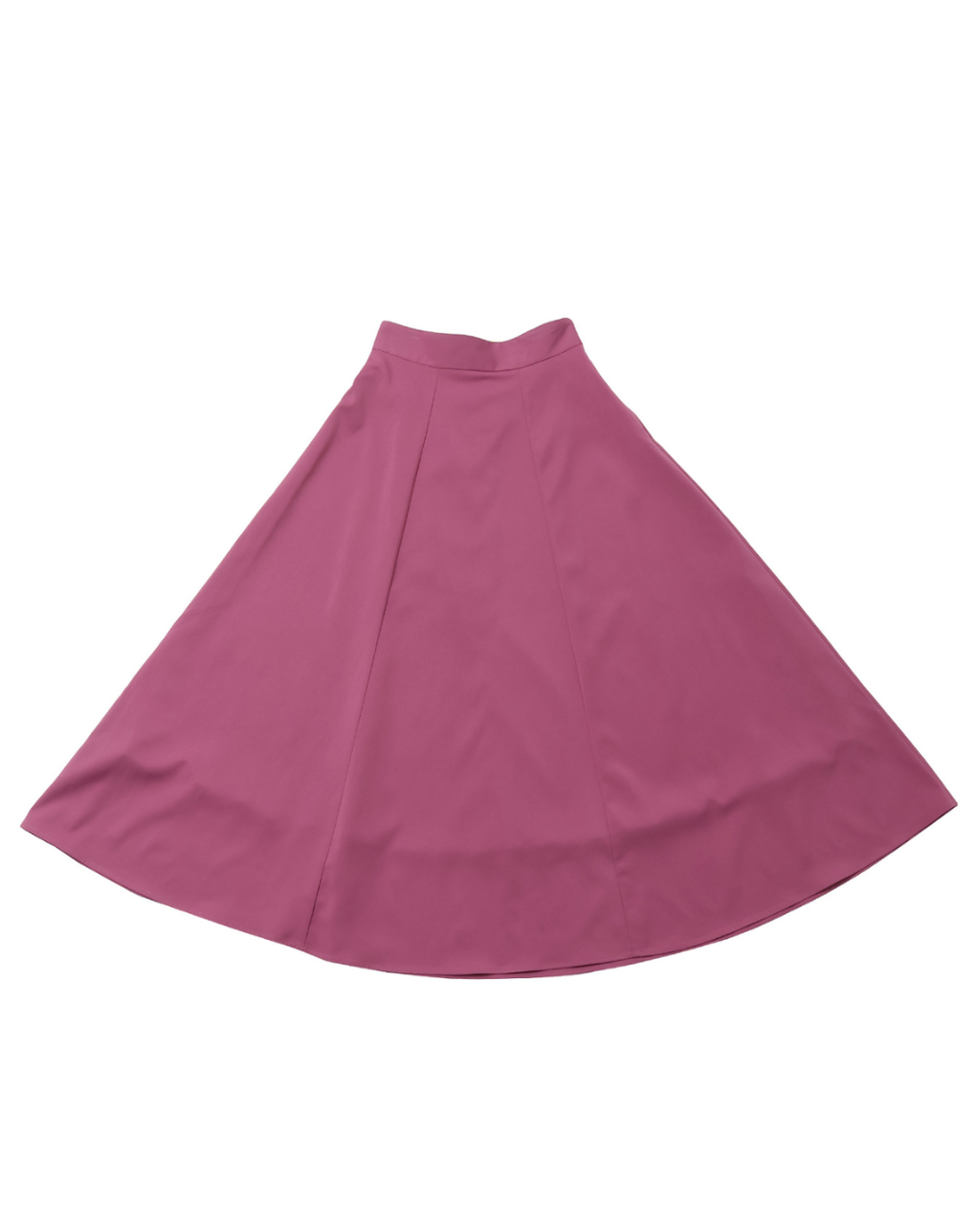 Color Long Flare Skirt