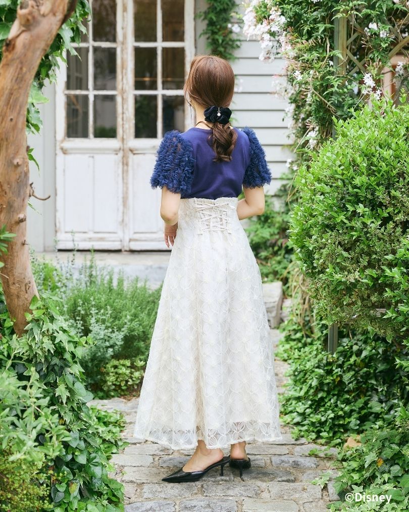 Snow White and Seven Dwarfs / Tule Frill Sleeve Tops