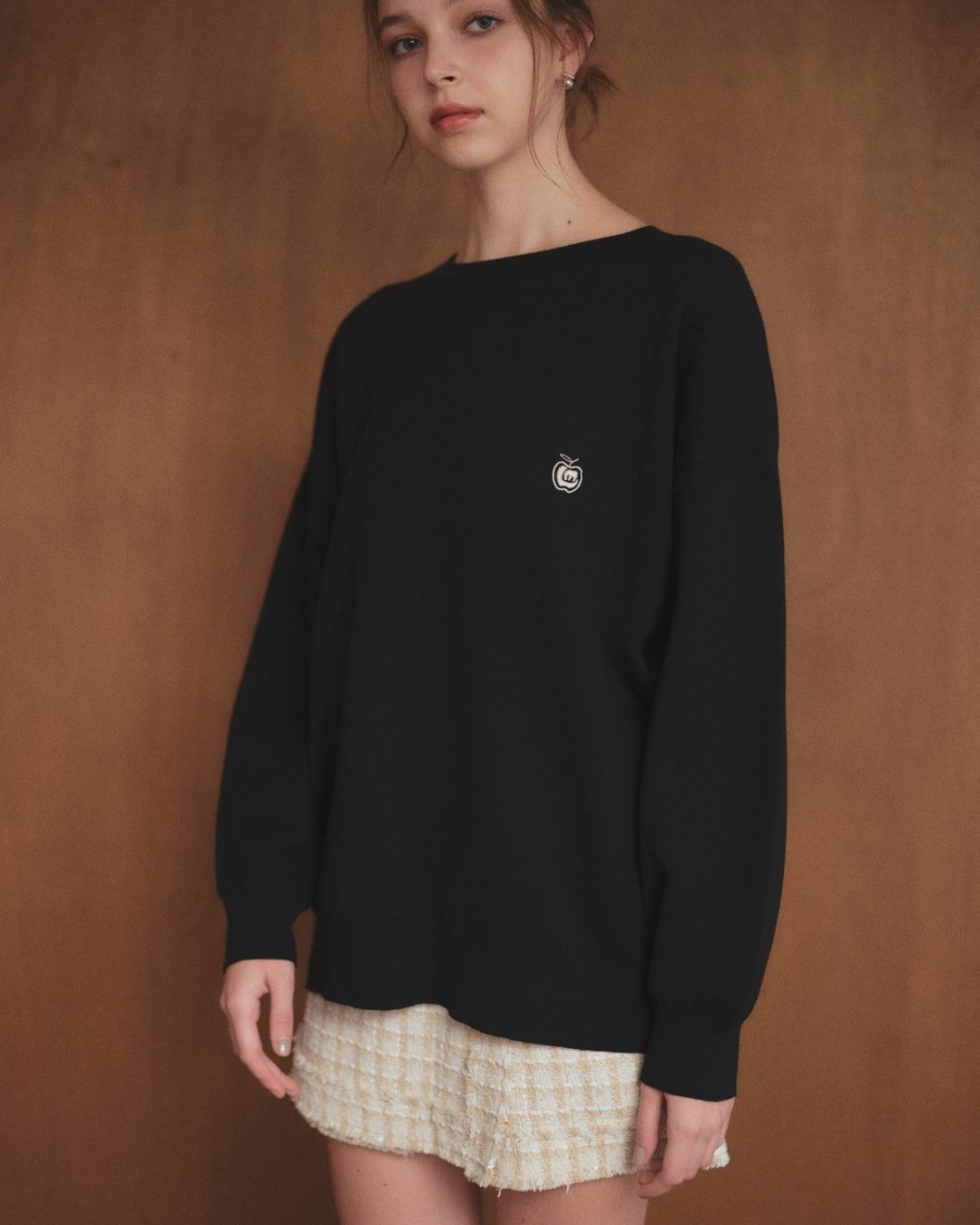 【Unisex】Onepoint Over Knit