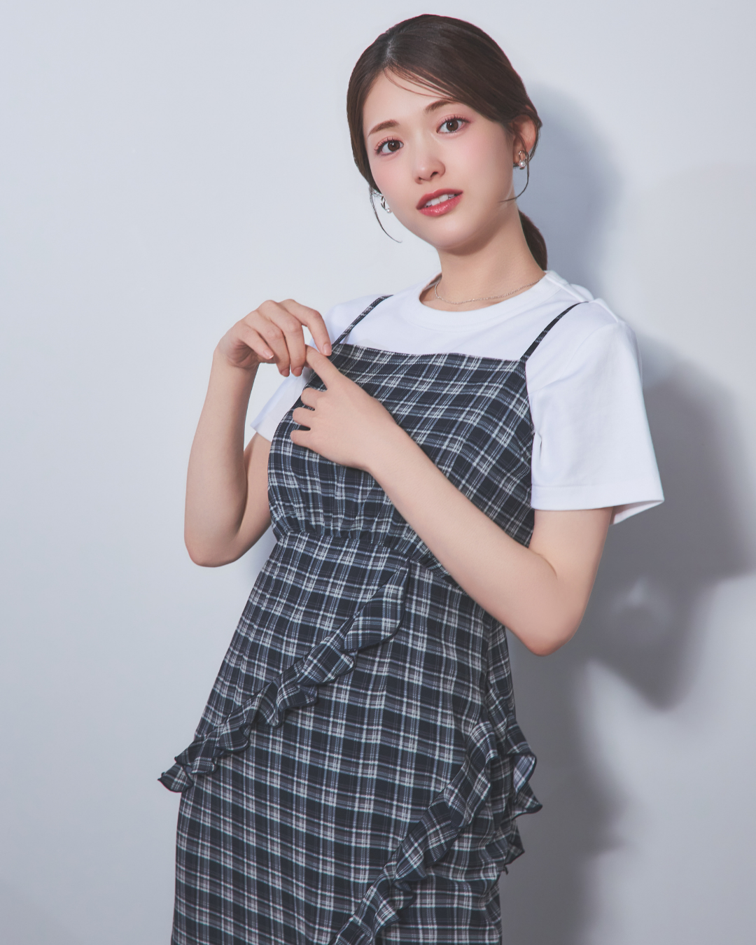 Frilled camisole dress