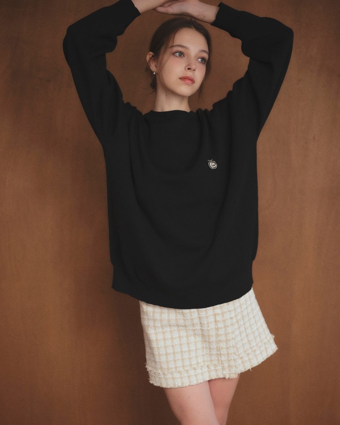 【Unisex】Onepoint Over Knit