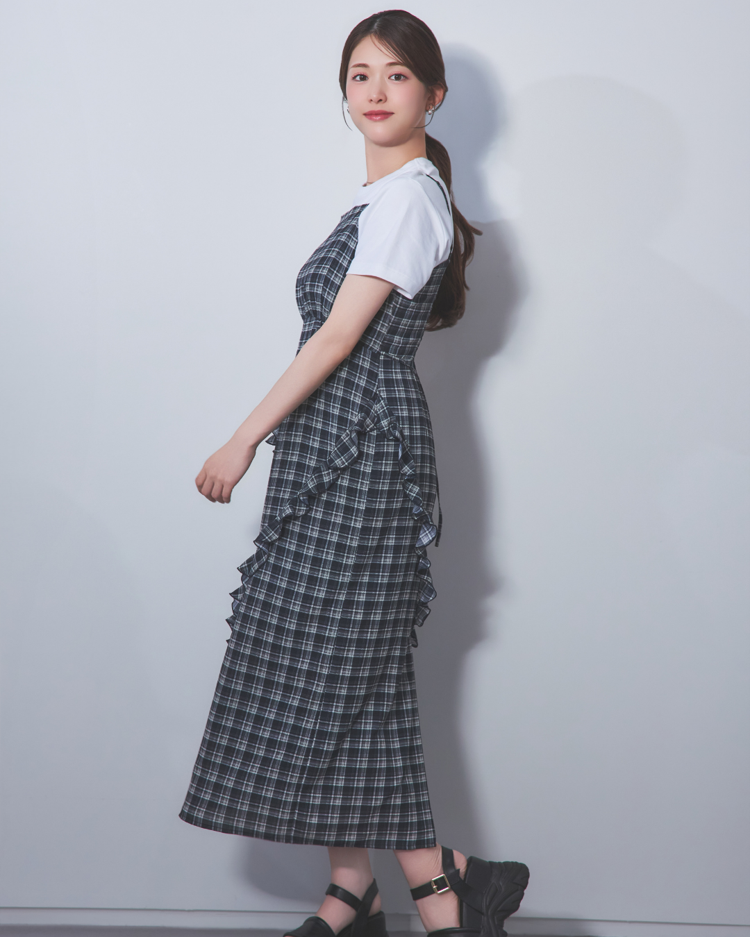 Frilled camisole dress