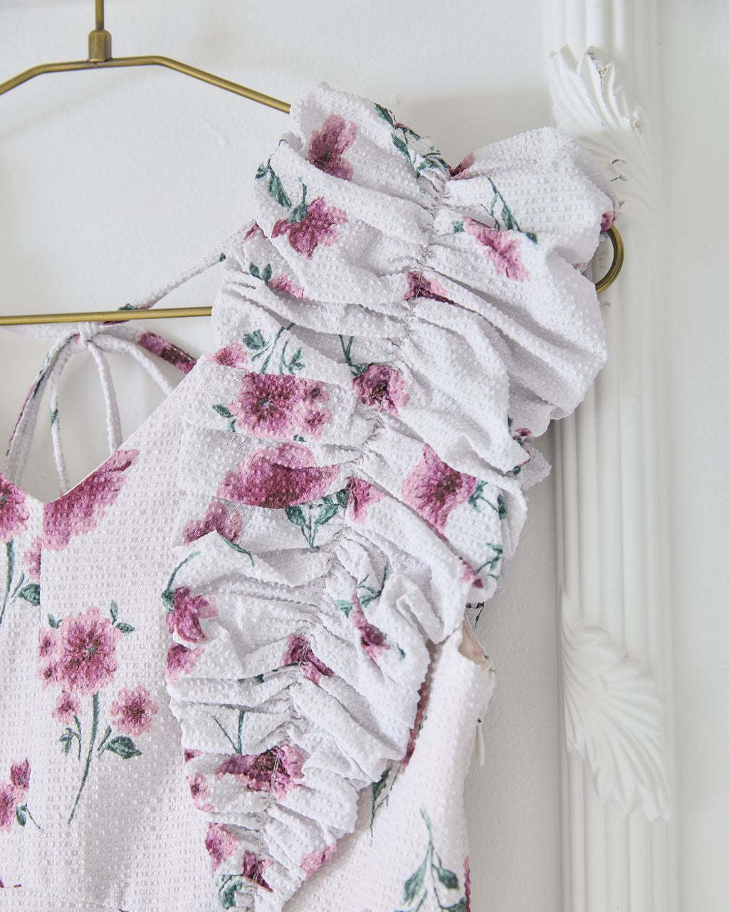 Shoulder Frill I-line Dress