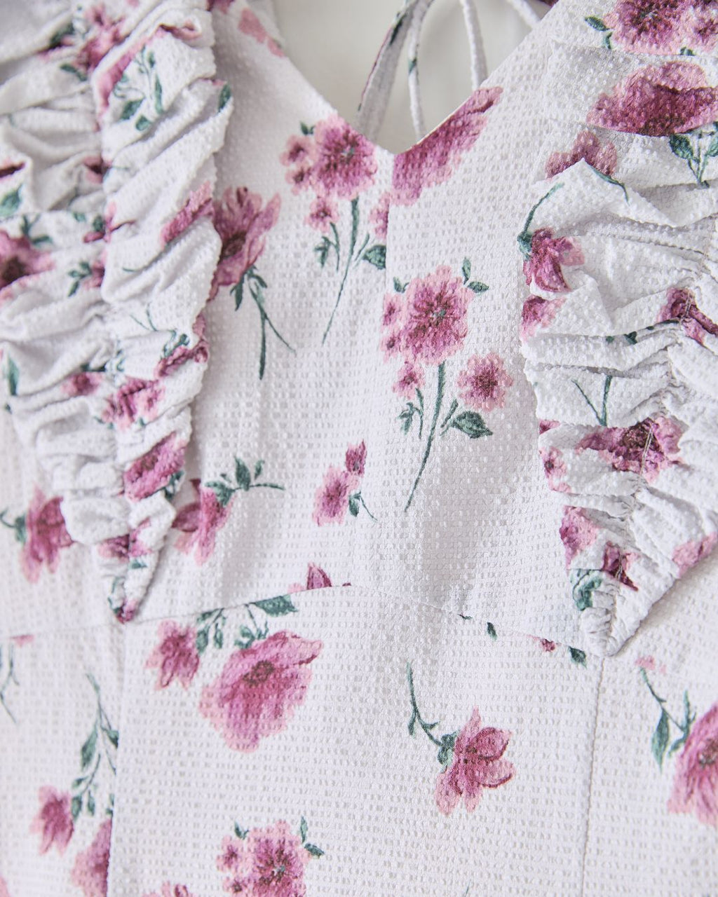 Shoulder Frill I-line Dress